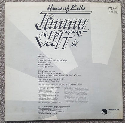 Jimmy Cliff : House Of Exile (LP, Album)