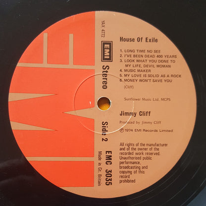 Jimmy Cliff : House Of Exile (LP, Album)