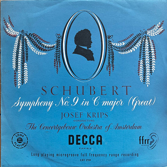 Franz Schubert - Josef Krips Conducting Concertgebouworkest : Symphony No. 9 In C Major (Great) (LP, Mono)