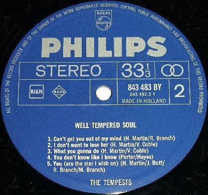 The Tempests (3) : Well-Tempered Soul (LP, Album)