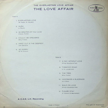 The Love Affair : The Everlasting Love Affair (LP, Album, Mono)