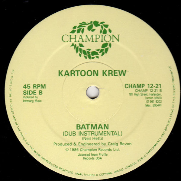 The Kartoon Krew : Batman (12")