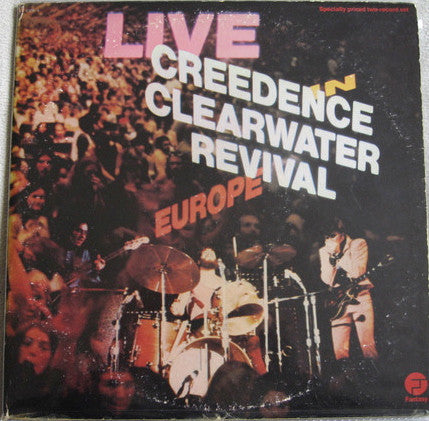 Creedence Clearwater Revival : Live In Europe (2xLP, Album, Ter)