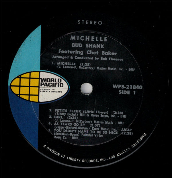 Bud Shank : Michelle (LP, Album, RE)