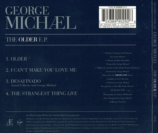 George Michael : The Older E.P. (CD, EP, Dig)