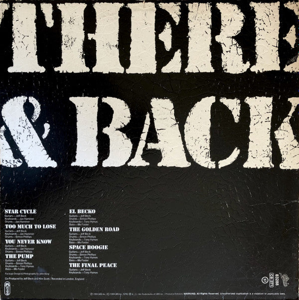 Jeff Beck : There & Back (LP, Album, Emb)