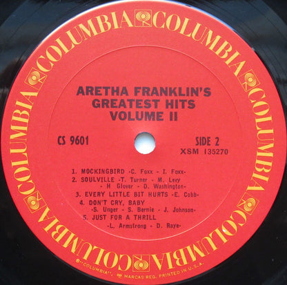 Aretha Franklin : Greatest Hits Volume II (LP, Comp, RE)