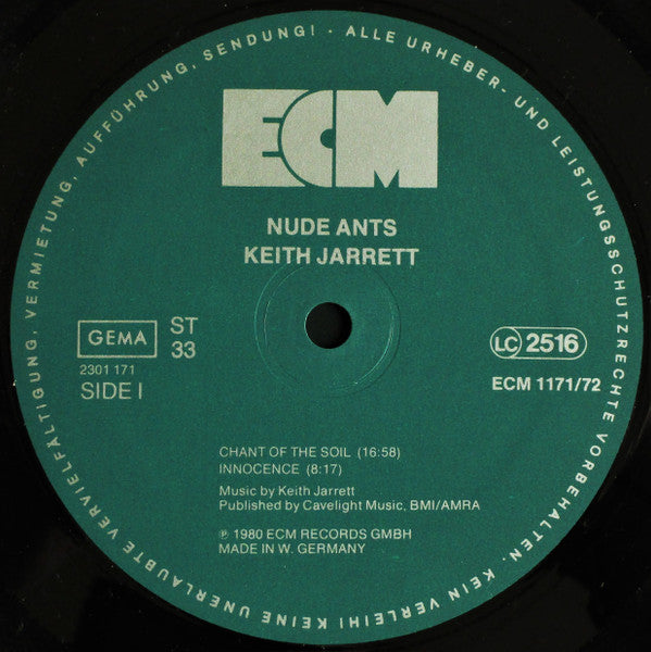 Keith Jarrett : Nude Ants (Live At The Village Vanguard) (2xLP, Album)