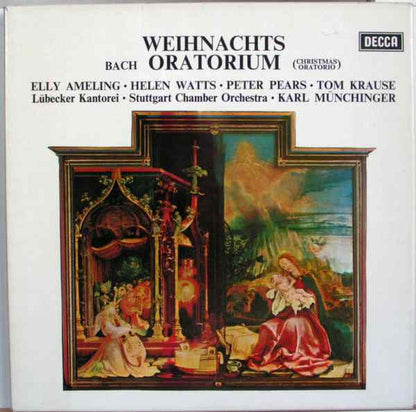 Johann Sebastian Bach - Elly Ameling, Helen Watts, Peter Pears, Tom Krause, Lübecker Kantorei, Stuttgarter Kammerorchester, Karl Münchinger : Weihnachts Oratorium (Christmas Oratorio) (3xLP + Box)