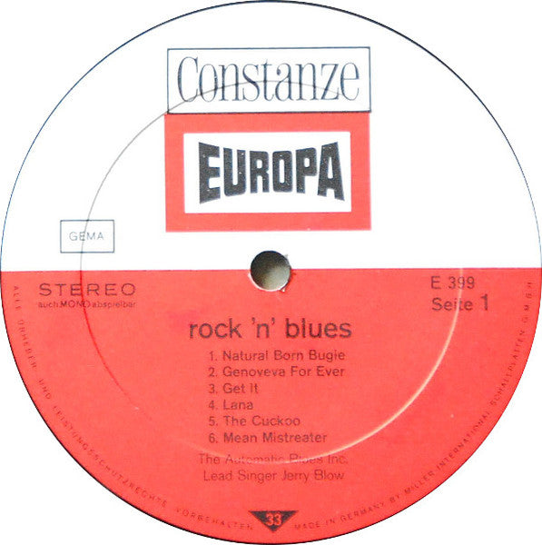 The Automatic Blues Inc. : Rock 'N' Blues (LP, Album)