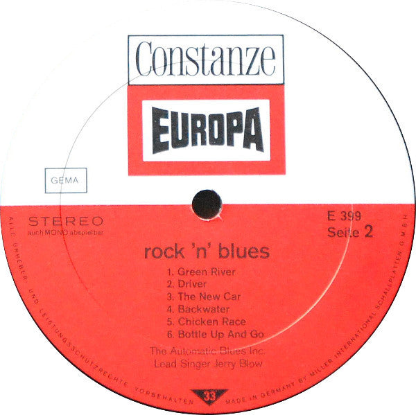 The Automatic Blues Inc. : Rock 'N' Blues (LP, Album)