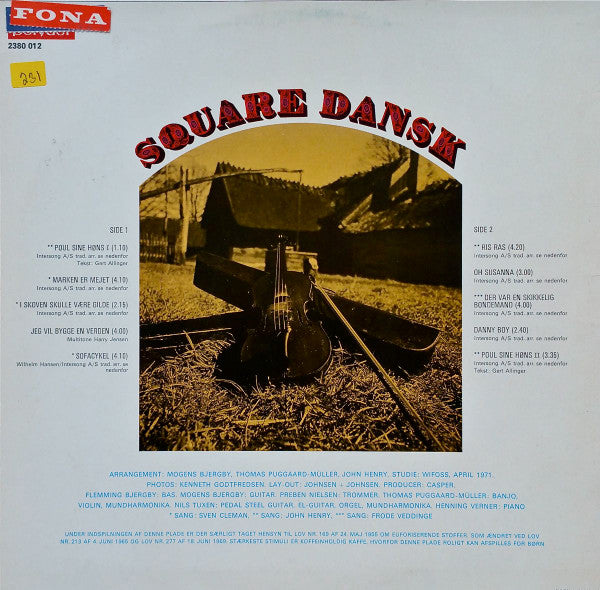 Square Dansk : Square Dansk (LP, Album, RE)