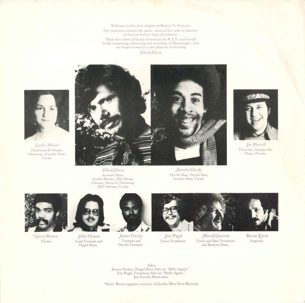 Return To Forever : Musicmagic (LP, Album)