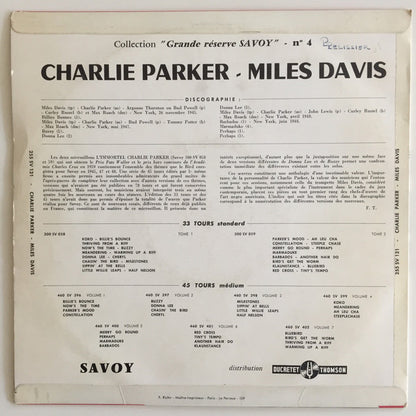 Charlie Parker, Miles Davis : Charlie Parker - Miles Davis (10", Comp)