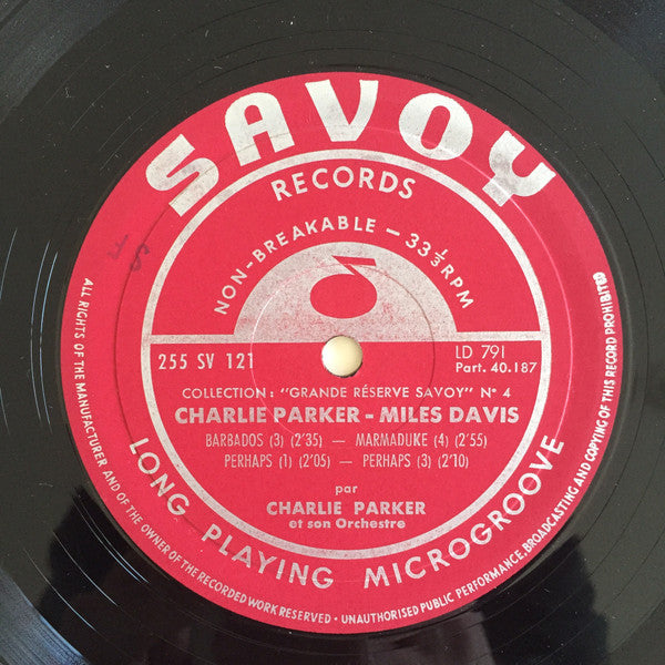 Charlie Parker, Miles Davis : Charlie Parker - Miles Davis (10", Comp)