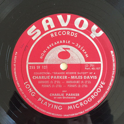 Charlie Parker, Miles Davis : Charlie Parker - Miles Davis (10", Comp)