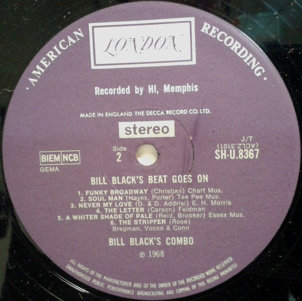 Bill Black's Combo : Bill Black's Beat Goes On (LP, Album)