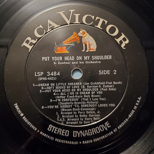 Si Zentner And His Orchestra : Put Your Head On My Shoulder (LP)