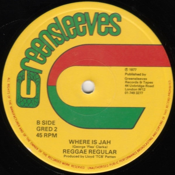 Reggae Regular : The Black Star Liner / Where Is Jah (12")