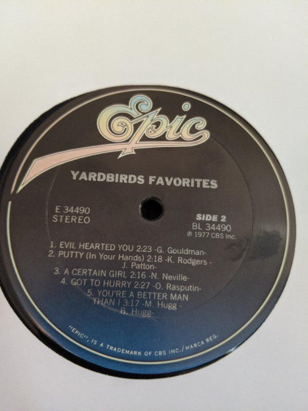 The Yardbirds : Favorites (LP, Comp, RE, San)