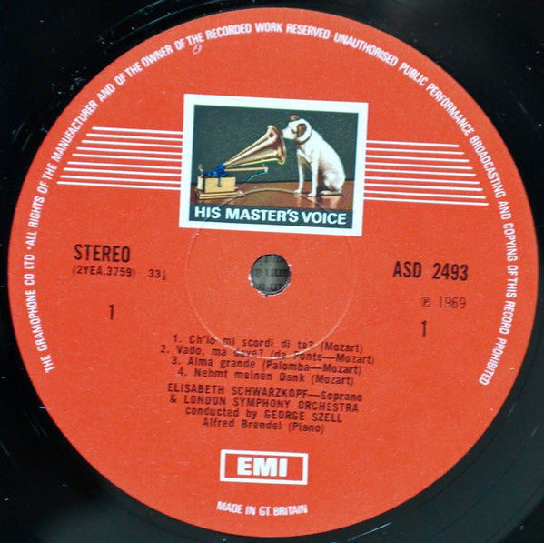 Richard Strauss - Wolfgang Amadeus Mozart, Elisabeth Schwarzkopf, George Szell, London Symphony Orchestra : Seven Songs Etc. (LP, Album)
