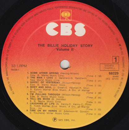 Billie Holiday : The Billie Holiday Story Volume II (2xLP, Comp, RE)