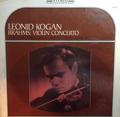 Leonid Kogan, Johannes Brahms, Kiril Kondrashin, Philharmonia Orchestra : Brahms: Violin Concerto  (LP, Album)