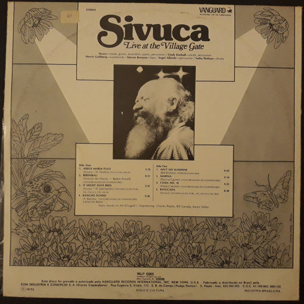 Sivuca : Live At The Village Gate (LP, Album)