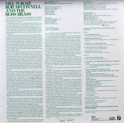 Mel Tormé, Rob McConnell & The Boss Brass : Mel Tormé -  Rob McConnell And The Boss Brass (LP, Album)