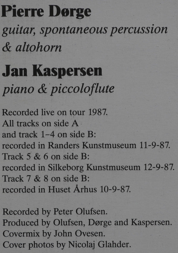 Pierre Dørge - Jan Kaspersen Duo : Live In Denmark (LP)