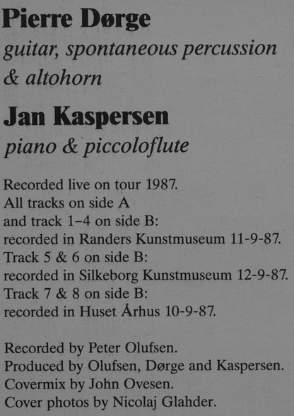 Pierre Dørge - Jan Kaspersen Duo : Live In Denmark (LP)