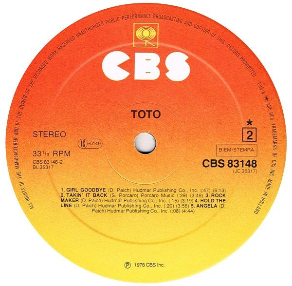 Toto : Toto (LP, Album)