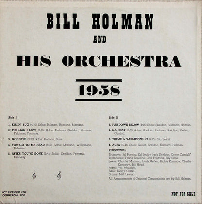 Bill Holman And His Orchestra : 1958 (LP, Album, Promo)