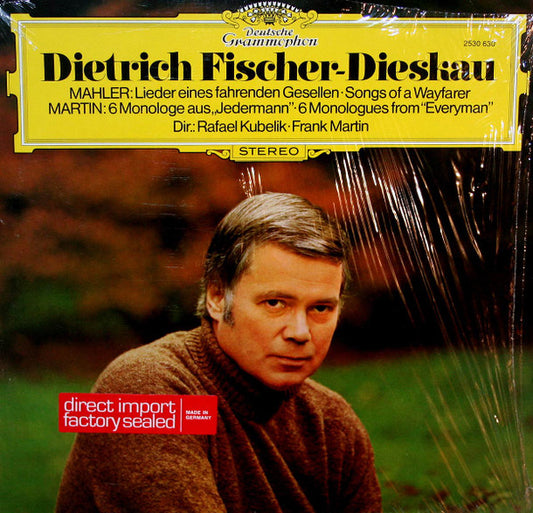 Gustav Mahler, Frank Martin (3) - Dietrich Fischer-Dieskau, Berliner Philharmoniker, Rafael Kubelik, Symphonie-Orchester Des Bayerischen Rundfunks : Lieder Eines Fahrenden Gesellen - 6 Monologe Aus »Jedermann«  (LP, Comp)