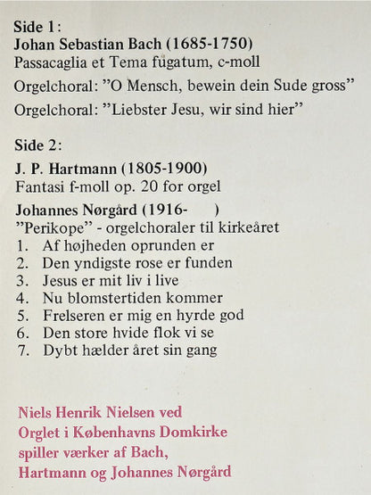 Niels Henrik Nielsen : Pro Organo (LP)