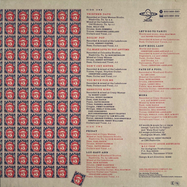 J.J. Cale : 5 (LP, Album)