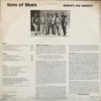 Sons Of Blues : Where's My Money? (LP)