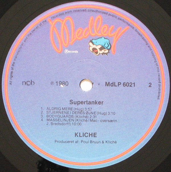 Kliche (2) : Supertanker (LP, Album, RE, RP)