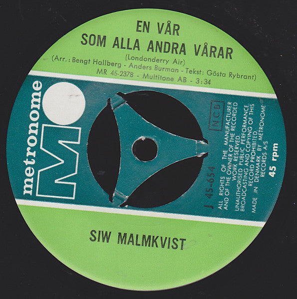 Siw Malmkvist : Kom Hjem Jensen (7", Single)