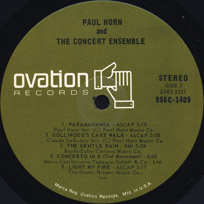 Paul Horn & The Concert Ensemble : Paul Horn & The Concert Ensemble (LP, Album)