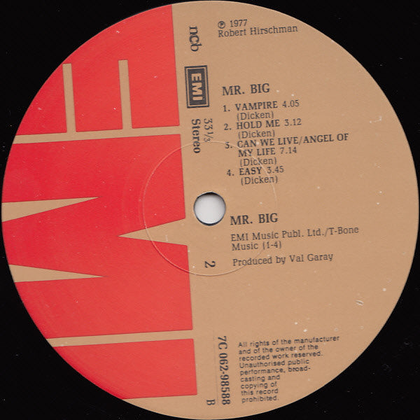 Mr Big : Mr. Big (LP, Album)