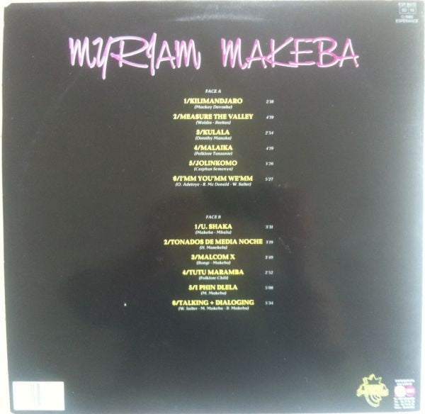 Miriam Makeba : Live Au Palais Du Peuple De Conakry (LP, Album)