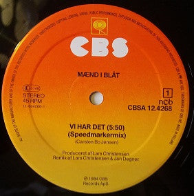 Mænd I Blåt : Vi Har Det (12", Maxi)