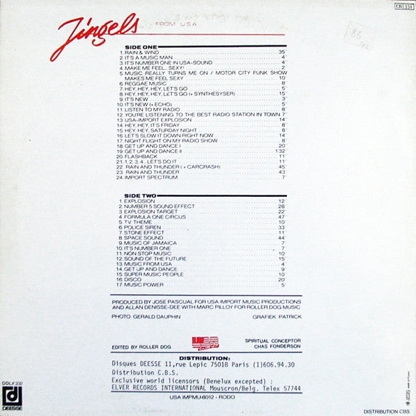 Unknown Artist : Jingels From U.S.A. (LP, Album)
