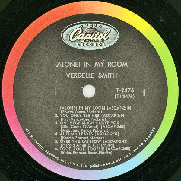 Verdelle Smith : (Alone) In My Room (LP, Album, Mono)