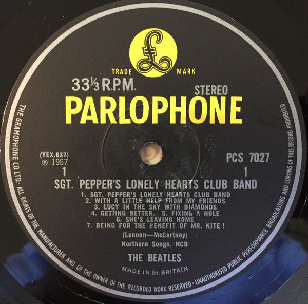 The Beatles : Sgt. Pepper's Lonely Hearts Club Band (LP, Album, RP)