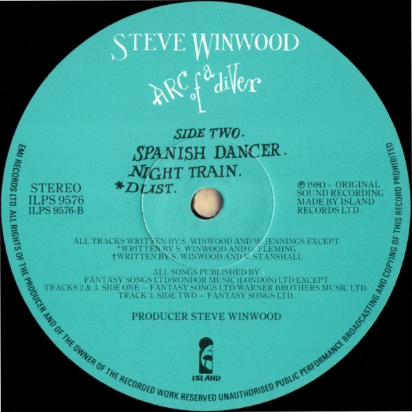 Steve Winwood : Arc Of A Diver (LP, Album)