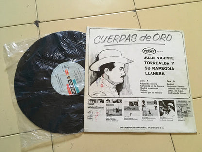 Juan Vicente Torrealba Y Su Rapsodia Llanera : Cuerdas De Oro (LP, Album)