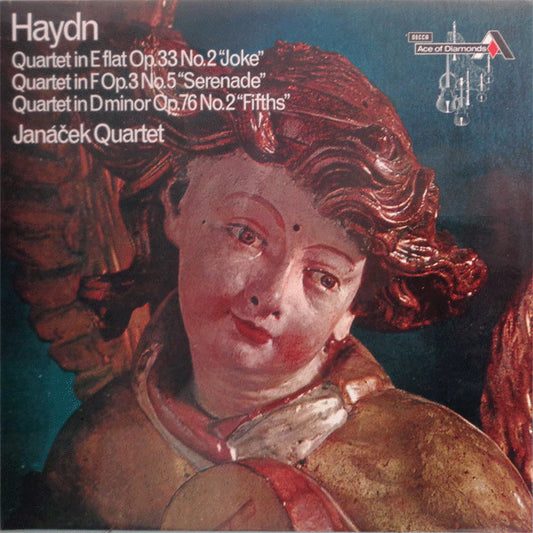 Joseph Haydn, Janáček Quartet : Quartet In E Flat Op. 33 No. 2 "Joke" / Quartet In F Op. 3 No. 5 "Serenade" / Quartet In D Minor Op. 76 No. 2 "Fifths" (LP, RP)