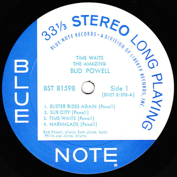 Bud Powell : The Amazing Bud Powell, Vol. 4 - Time Waits (LP, Album, RE)